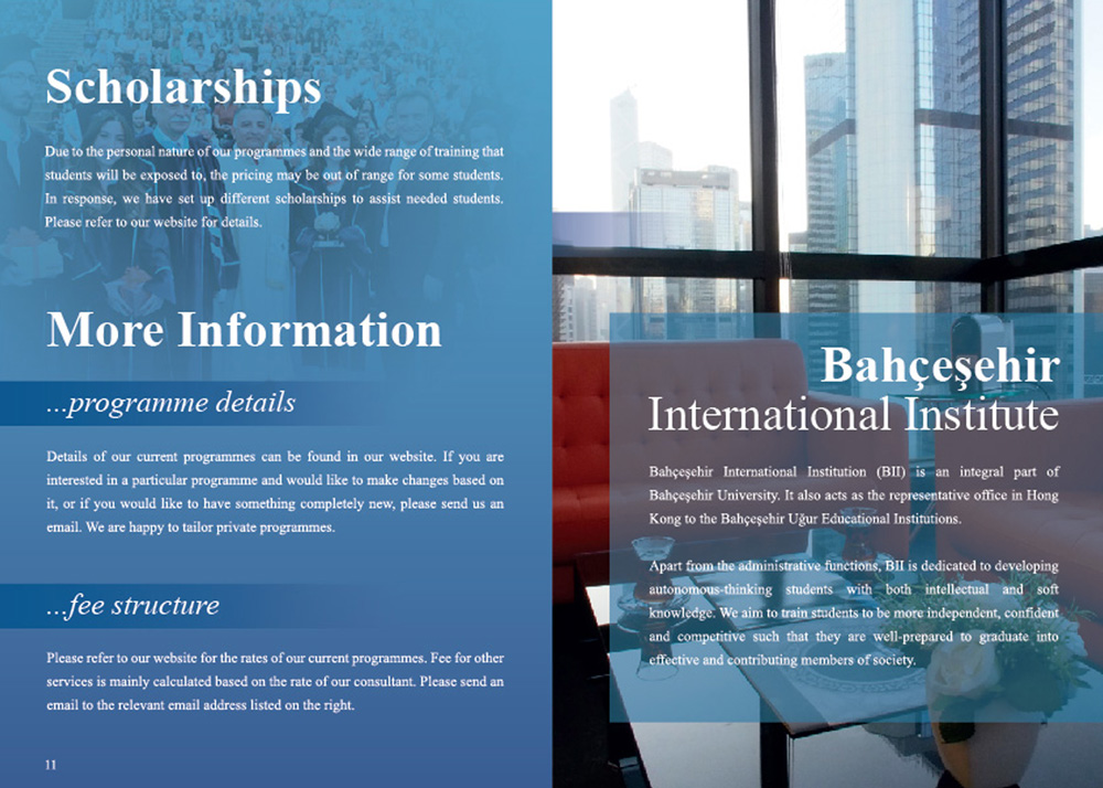 Bahceshir University Hong Kong - Booklet Design