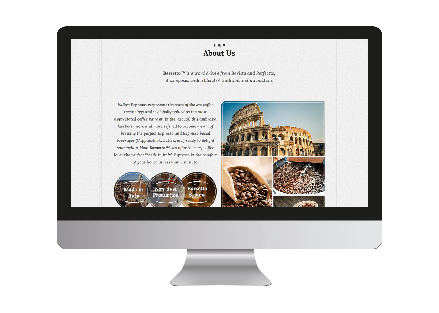 Barsetto - Web Design and Development